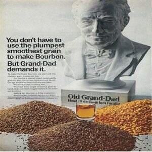 1967 Old Grand Dad Bourbon Whiskey Plumpest Vintage Magazine Print Ad/Poster